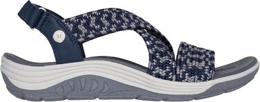Skechers Martha Stewart Reggae Cup – Жіночі сандалі Coastal Trail, 38.5 EU, темно-сині з сірим