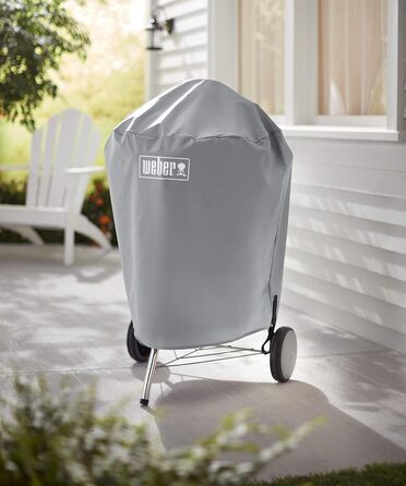Гриль Weber Compact Kettle 47 см, чорний, кришка, комплект із чохлом для вугільних грилів (57 см), кулеподібний