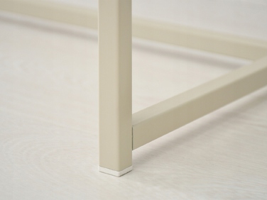 Консольний столик Mebel-Partner, колір крем (матовий бежевий), 80 x 76,5 x 28 см