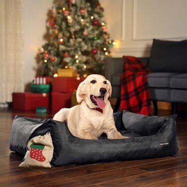 Feandrea Luxus Dog Bed, XL, Dog Cushion, made of Oxford fabric, with a non-slip bottom, 100 x 70 cm PGW28H