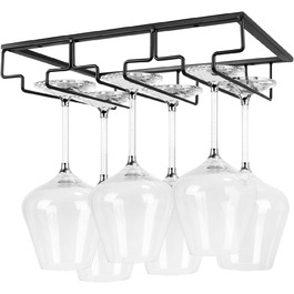 Металевий трирядний тримач для келихів вина Anshuke – 8-12 келихів, для дому, ресторану, бару