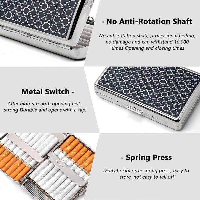 Металеве сигаретне пенал у формі серця Rosegold для 20 сигарет, подарунок на день народження/Новий рік