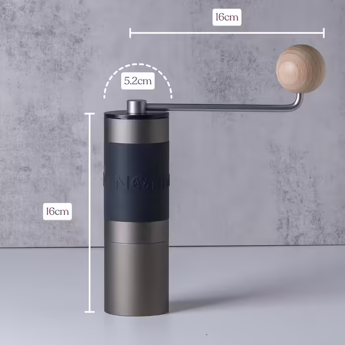 Ручний кавомолка KINGrinder K0 з прямою ручкою, 140 ступенів помелу, для Aeropress, French Press, Drip, 25 г