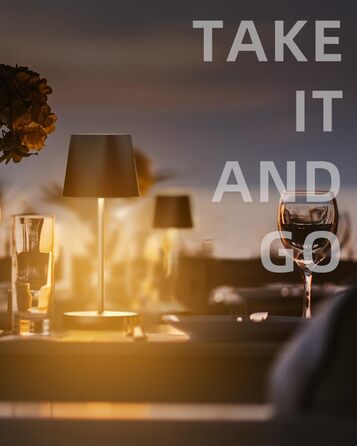 LED-лампа Quntis настільна бездротова, торкання, регулювання яскравості, акумулятор, USB зарядка, 3000K-5000K, 3 колірні температури, IP44, вологостійка, для дому та вулиці, чорна - 2 шт.