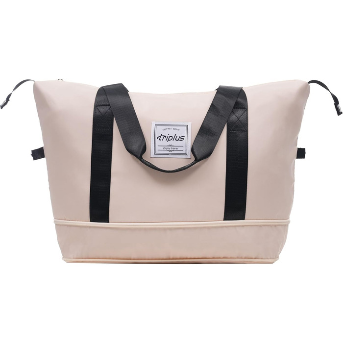 Набір валіз Merax 5-ти частинний (M-L-XL) з ABS, TSA-замком, розширення L-XL, + сумка та косметичка (Бежевий + Чорний)