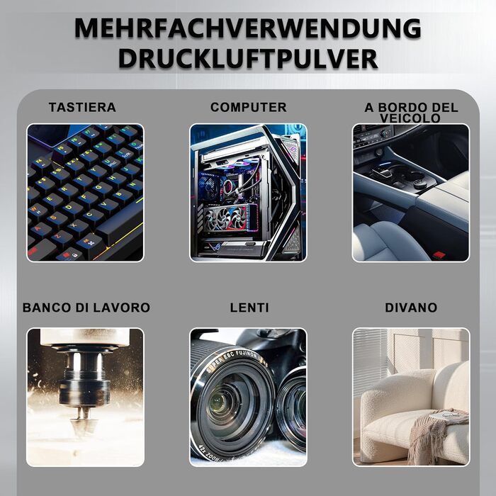 Електричний пилосос для чищення повітряним струменем X3Max-Black: Комплект для чищення ПК, електроніки, диванів, авто