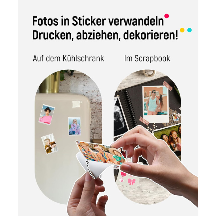 Портативний фотодрук Liene Pearl K100 з 50 аркушами Zink паперу, Bluetooth 5.0, для iOS & Android, рожевий