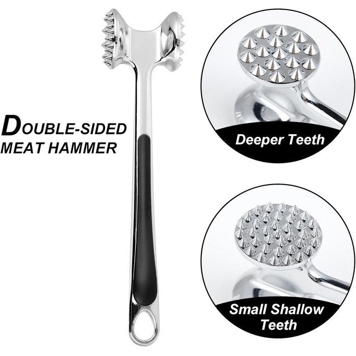 Кухонний молоток для м'яса Lrocotanc – ідеальний для шніцелів, стейків та курки, ергономічна ручка, міцний дизайн