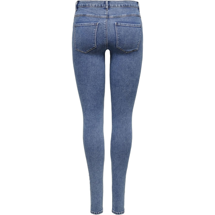 Джинси жіночі ONLY Skinny DNM NOOS сині, базові, стрітстайл, розмір L/32L, Black Denim