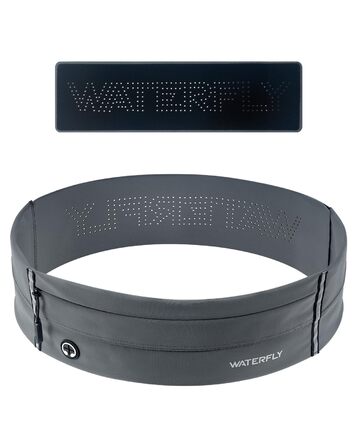 Водонепроникний поясний ремінь Waterfly для бігу, спорту та фітнесу (чоловічий/жіночий, темно-сірий)