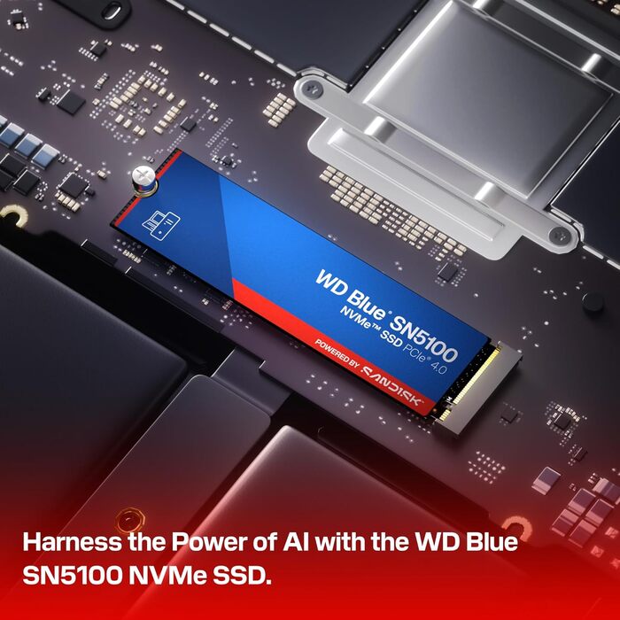 SSD накопичувач WD Blue SN5100 NVMe 4TB PCIe Gen 4.0 M.2 2280 (6900 МБ/с)