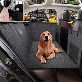 Водонепроникний захист для заднього сидіння авто: килимок-розширювач для собак з жорсткою основою та антиковзаючою поверхнею