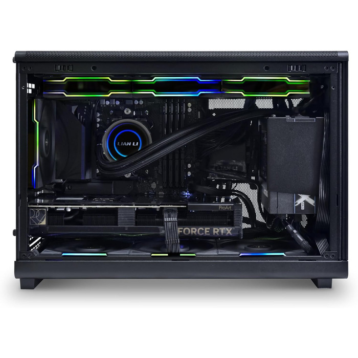 Корпус Lian Li DAN Cases A3 Wood Edition для ПК Micro-ATX з темперованим склом та дерев'яними вставками з чорного горіха