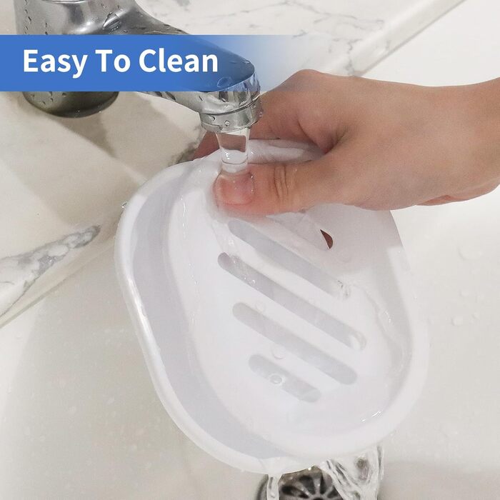 Набір мильниць Topsky (2 шт.): для ванної та кухні, легке очищення, суха мильниця