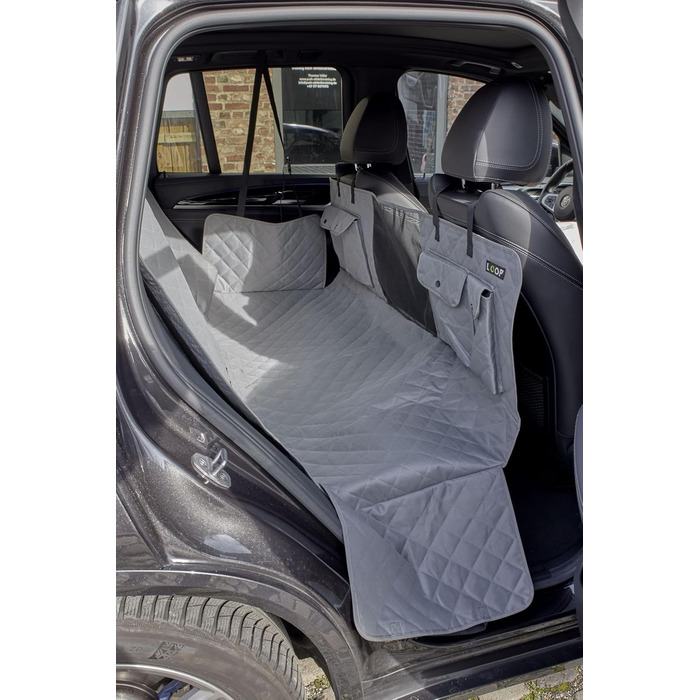 Ремінь безпеки для собак Loop на заднє сидіння авто, з карабіном, регульована довжина 60-80 см, аксесуар до килимка для собак Loop-SR1000