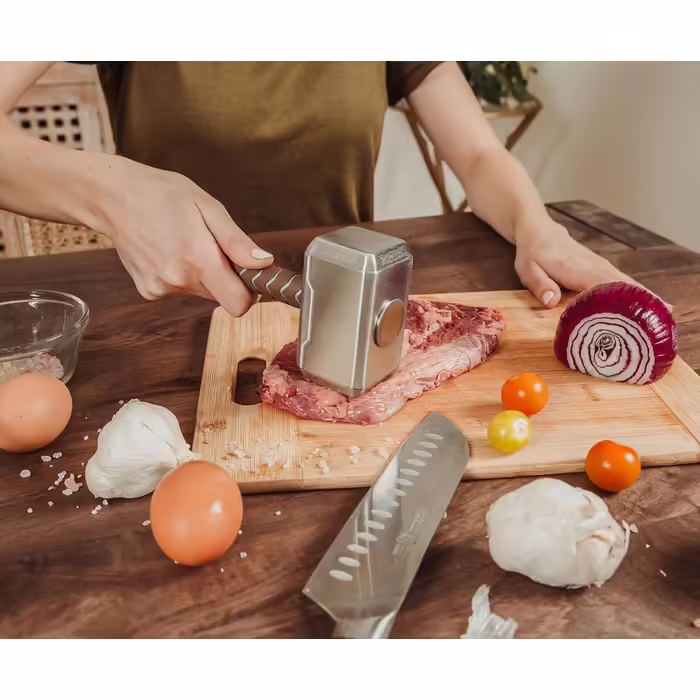 Marvel Mighty Thor Mjolnir Hammer Replica Stainless Steel Meat Tenderizer