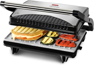Cecotec Rock'nGrill Dark 700W Electric Grill with Stone Coating - PTFE & PFOA Free