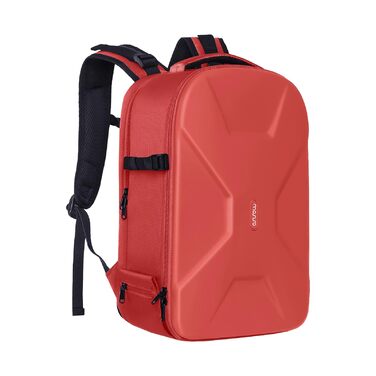 MOSISO Рюкзак для камери, DSLR/SLR/беззеркальна фототехніка, 15-16 дюймів, водонепроникний, з відділенням для штатива та ноутбука, сумісний з Canon/Nikon/Sony (Червоний)