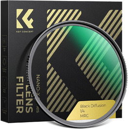 Фільтр K&F Concept Black Mist 1/4 (52mm) для відео та портретної зйомки - оптичне скло з нанопокриттям