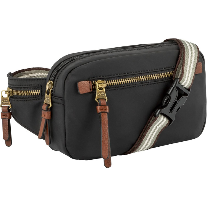 Camel Active жіноча сумка на пояс (бананка), чорна