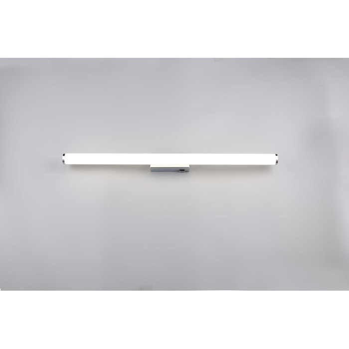 Trio Leuchten LED Bathroom Wall Light Mattimo 283274106, Metal Chrome, White Plastic, 4.3 Watt LED (Width 80cm)