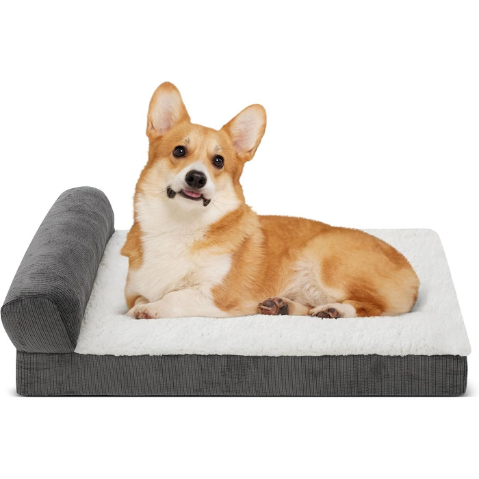 Ортопедичне ліжко для собак Growaystory - зручне собаче ліжко-софа з ефектом пам'яті, 75x50x20 см