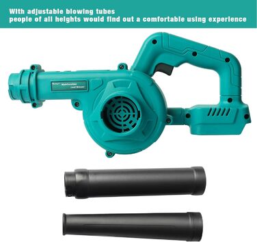 Акумуляторний повітродув Waitley для Makita 18V, 169 км/год, регулювання швидкості, без акумулятора і зарядки