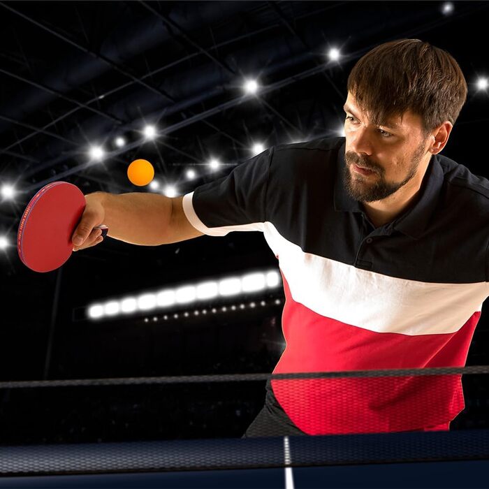 Набір для настільного тенісу Flintronic: 2 ракетки + 3 м'ячі, з сумкою для початківців та професіоналів (#2 Upgrade Black)