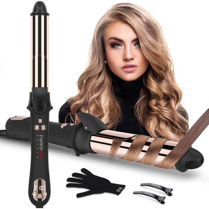 Автоматичний локон PARWIN PRO BEAUTY 25 мм з нано-титановим покриттям, LCD дисплеєм, 120-210°C