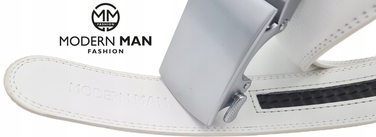 Чоловічий ремінь Modern Man, білий