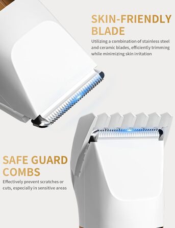 Електричний жіночий тример 3-в-1 для тіла, бікіні та носа. Вологостійкий IPX7, USB-зарядка. Чорний або білий.