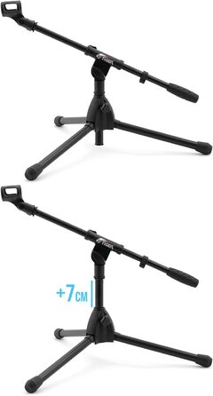 Стійка для мікрофона TIGER MCA49-BK для бас-бочки та гітарного комба - низька підставка, тринога