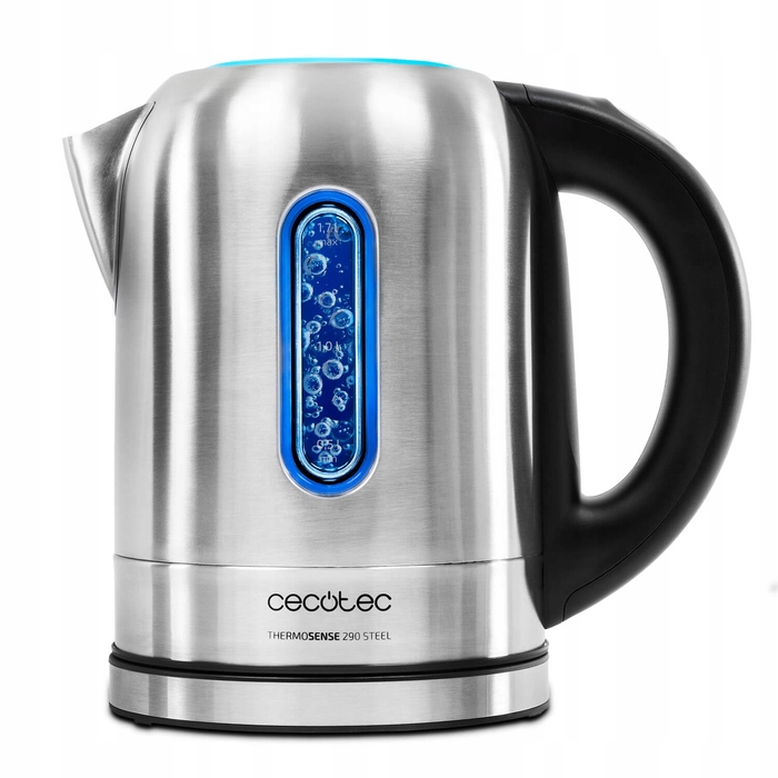 Електричний чайник Cecotec ThermoSense290, 2200 Вт, 1,7 л, сріблястий/сірий