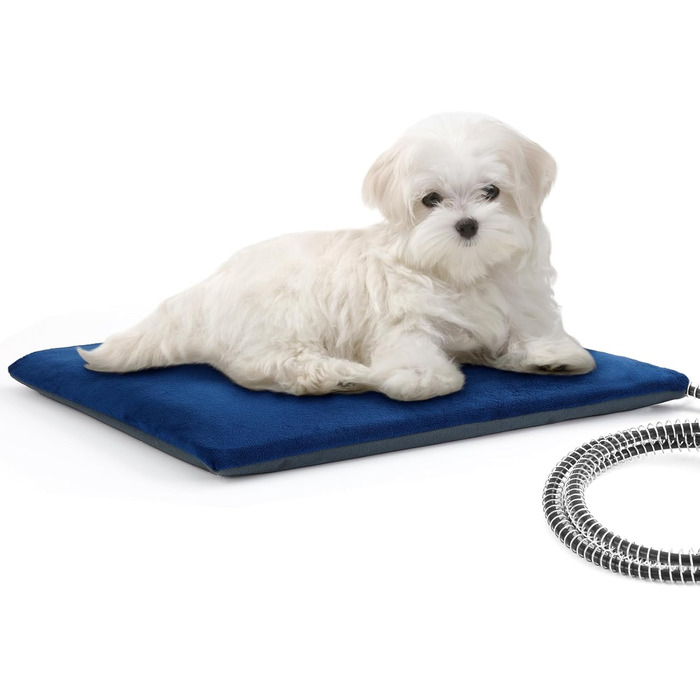 Електричний килимок для домашніх тварин Pecute, 40x50 см - підігрівач для собак та котів з постійною температурою