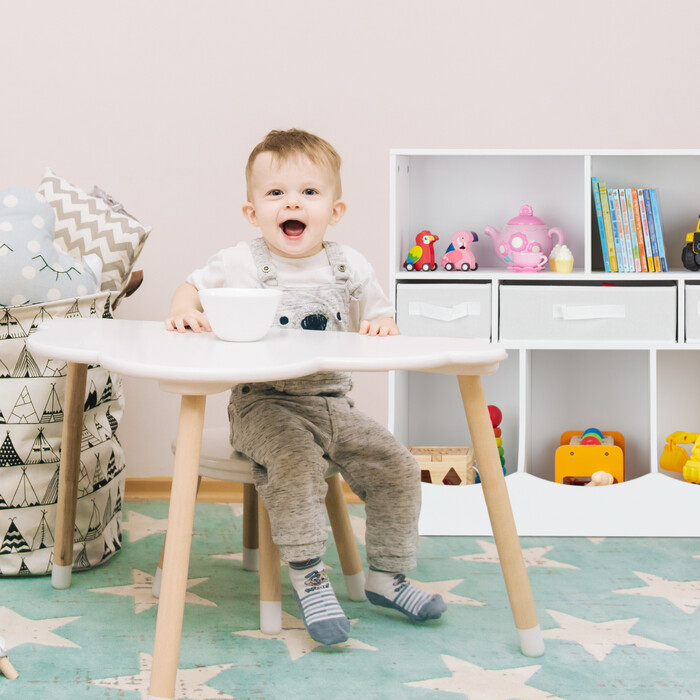 Relaxdays Children's Shelving Unit, 8 Compartments