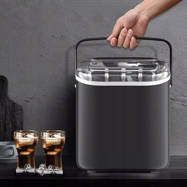Льодогенератор Ice Cube Maker, чорний, 12 кг/24 год, з автоматичним вимкненням
