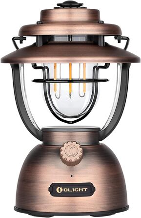 OLIGHT Olantern Classic 2 Pro Camping Lamp 300 LM, LED Lantern in Retro Style with Stepless Dimming, Emergency Power Bank USB Rechargeable, for Camping, Garden, Power Outages, Halloween Decoration, Hiking