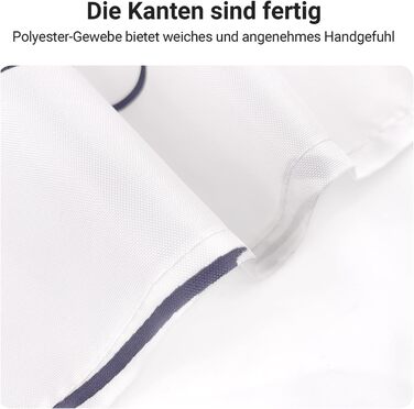 Штора для душу Weizenohr 180x200 см, з утяжеленим краєм, антигрибкова, водовідштовхувальна, поліестер, з кільцями (1 шт)