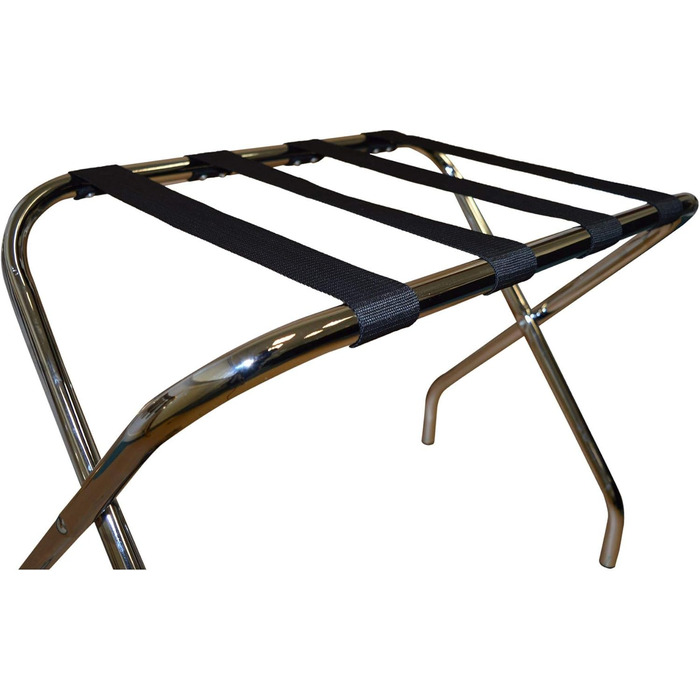Luggage Rack - Folding - Metal - Chrome-plated Stainless Steel