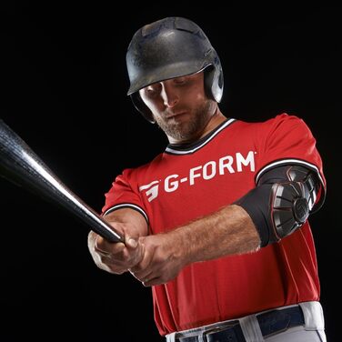G-Form Захист ліктя для бейсболу Pro Extended, для дорослих, розмір XL, чорний/червоний