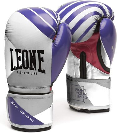 Боксерські рукавички Leone 1947 Fighter Life, 10oz, фіолетовий