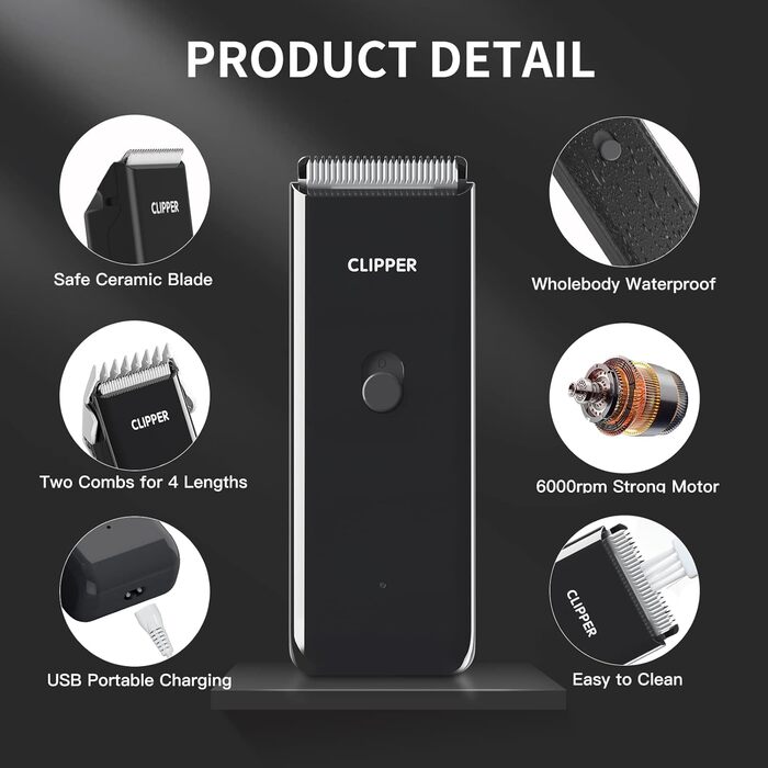 Професійний набір для грумінгу котів та собак Favrison: тиха машинка для стрижки, бездротовий триммер, зелений