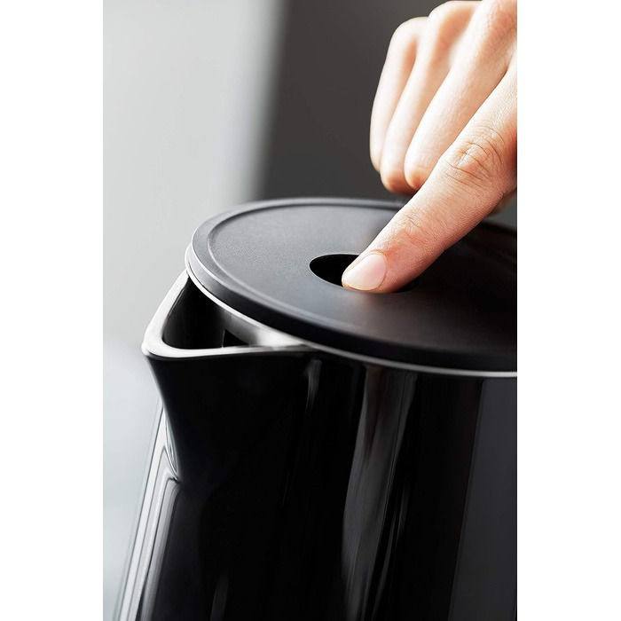Krups Smart'n Light Kettle, 5 Temperatures, 1.7 Liter Capacity, Stainless Steel Interior, Double-Walled, Black, BW801810