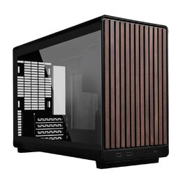 Корпус Lian Li DAN Cases A3 Wood Edition для ПК Micro-ATX з темперованим склом та дерев'яними вставками з чорного горіха