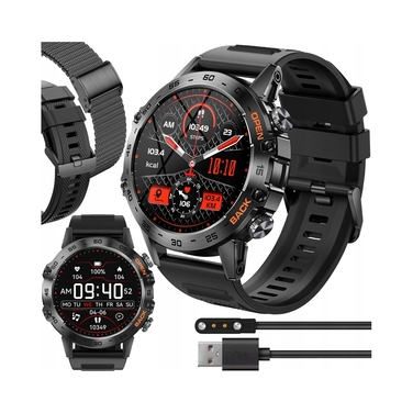 Чоловічий смарт-годинник JG Smart Hammer Black, чорний