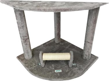 Кігтеточка для котів ESTEXO, 163 см, сірий колір. Ігровий комплекс, кріпиться до стіни, для котів