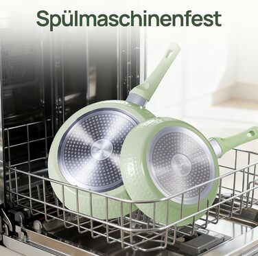 Сковорідка KOKHUB антипригарна керамічна 28 см з кришкою, без PFAS, PTFE, PFOA, індукційна, для посудомийної машини