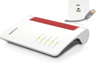 Роутер FRITZ!Box 7690: Wi-Fi 7, DSL, VDSL, ADSL, Mesh, DECT, підтримка швидкості до 300 Мбіт/с
