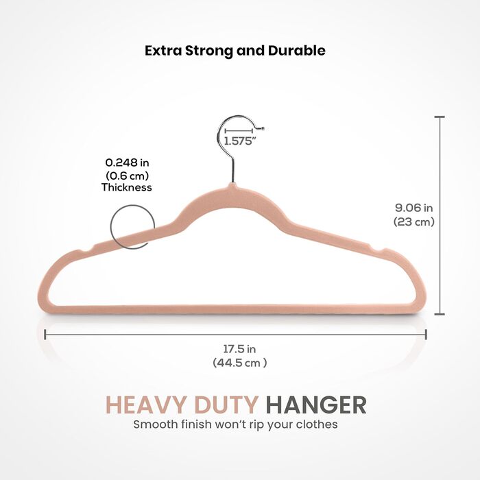 Utopia Home Premium Velvet Clothes Hangers - 50 Pack - Non-Slip & Durable Clothes Hangers - Pink Clothes Hangers with 360 Degree Swivel Hook - Heavy-Duty Clothes Hangers