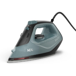 Праска AEG DB 1740LG 110g, 2400 Вт, керамічна підошва, 250 мл, антикальк, серія 5000, зелено-білий колір